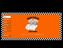 Tablet Screenshot of ironheadmotors.com